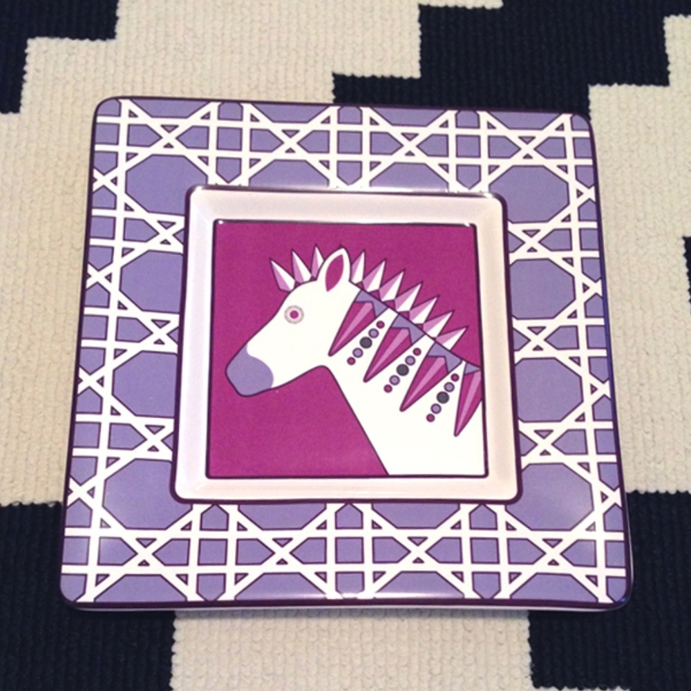 Happy Chic Jonathan Adler Zebra Trinket Tray Decor